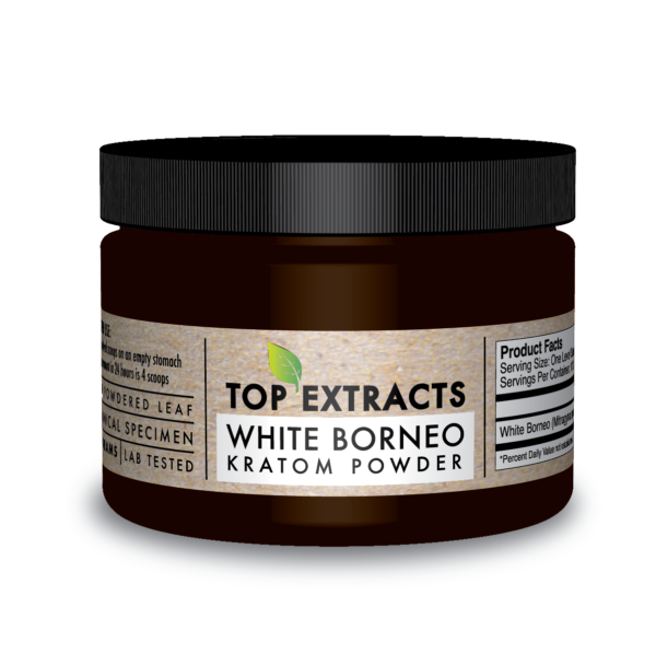 White Borneo Kratom Powder Travel Size