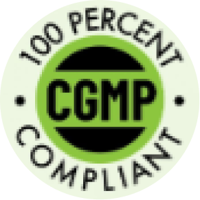 100% CGMP Compliant Good Manufacturing Processes