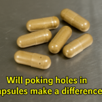 Poking holes in capsules