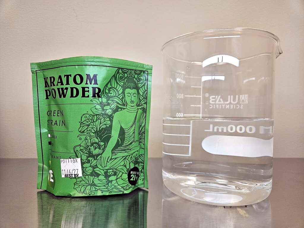 green kratom water control clear